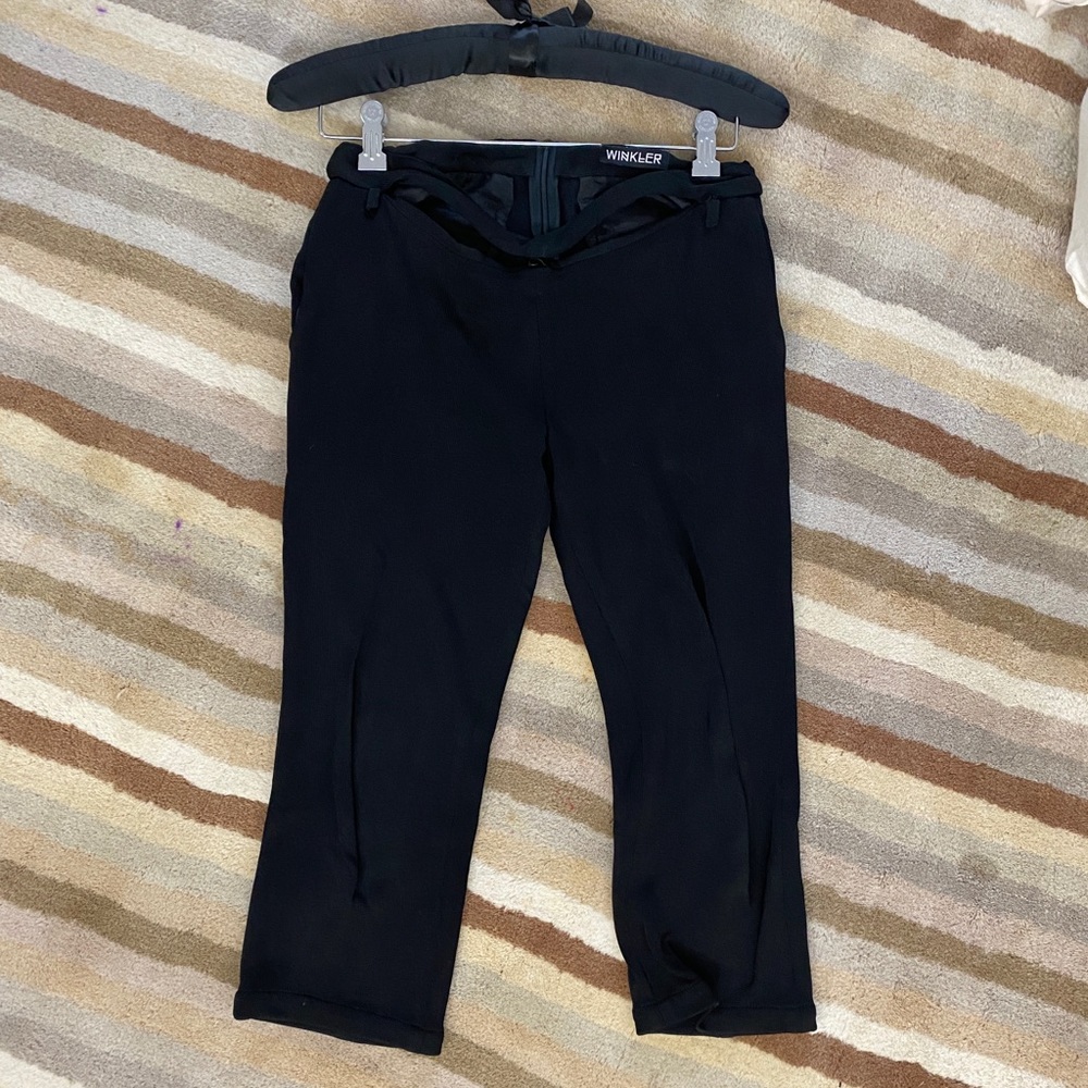 Cropped pants BLACK. German brand:  WINKLER.